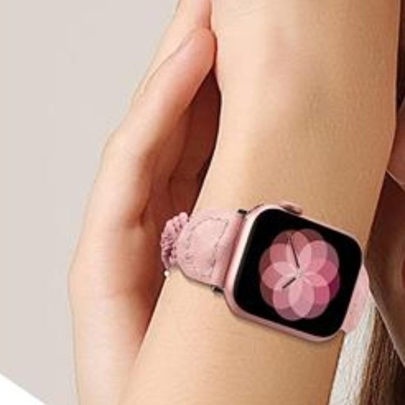 NEW Boho Braided Pink Apple Watch Band